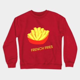 french fries logo designed Crewneck Sweatshirt